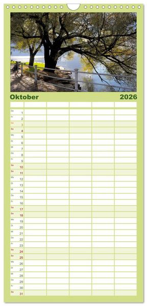 Produktbild: Familienplaner 2026 - B&auml;ume 2026 mit 5 Spalten (Wandkalender, 21 x 45 cm) CALVENDO