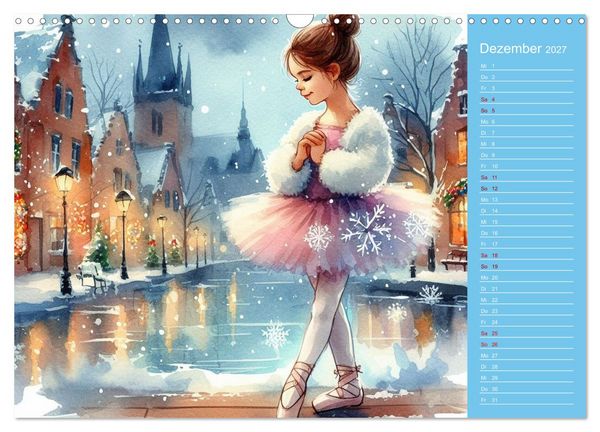Produktbild: Zauberhafte Ballerina (Wandkalender 2027 DIN A3 quer), CALVENDO Monatskalender