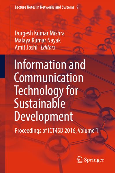 Produktbild: Information and Communication Technology for Sustainable Development