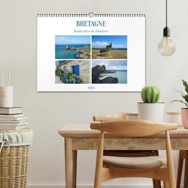 Produktbild: Bretagne Beaux sites du Finist&egrave;re (Calendrier mural 2026 DIN A3 vertical), CALVENDO calendrier mensuel