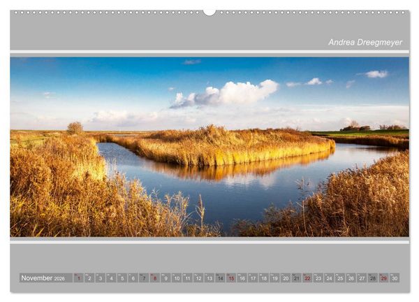 Produktbild: Greetsiel-Panorama (hochwertiger Premium Wandkalender 2026 DIN A2 quer), Kunstdruck in Hochglanz