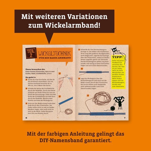 Produktbild: Namensbänder wickeln