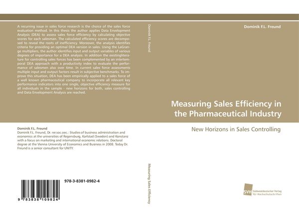 Produktbild: Measuring Sales Efficiency in the Pharmaceutical Industry