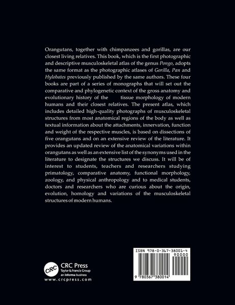 Produktbild: Photographic and Descriptive Musculoskeletal Atlas of Orangutans