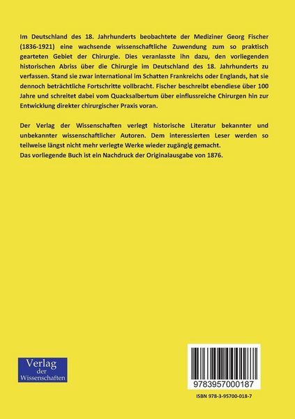 Produktbild: Chirurgie vor 100 Jahren