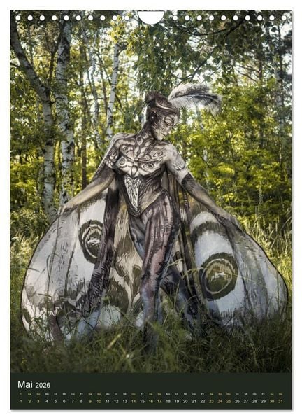 Produktbild: Bodypainting Adventures - Farbe auf nackter Haut (Wandkalender 2026 DIN A4 hoch), CALVENDO Monatskalender