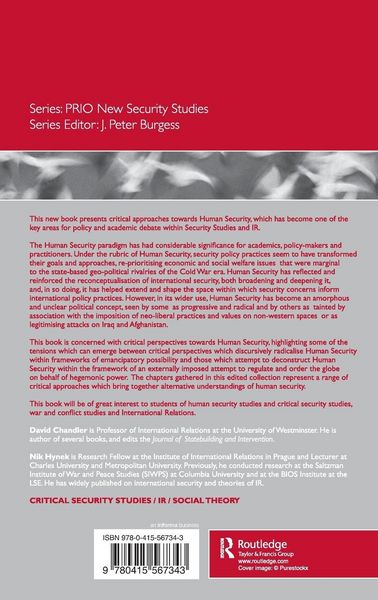 Produktbild: Critical Perspectives on Human Security