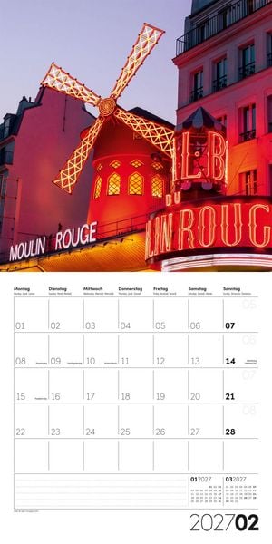 Produktbild: Die Farbe Rot Kalender 2027 - 30x30 - Art12