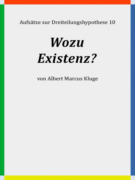 Produktbild: Wozu Existenz?
