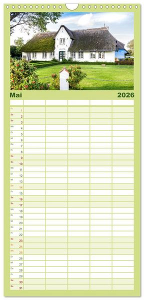 Produktbild: Familienplaner 2026 - Sylt mein Inselblick mit 5 Spalten (Wandkalender, 21 x 45 cm) CALVENDO
