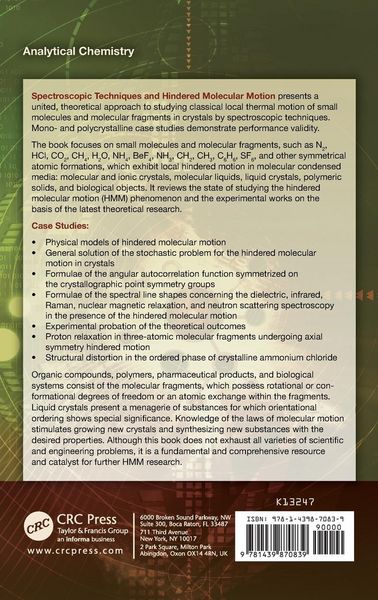 Produktbild: Spectroscopic Techniques and Hindered Molecular Motion