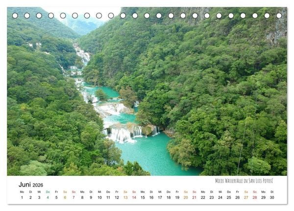 Produktbild: Mexiko aus der Vogelperspektive (Tischkalender 2026 DIN A5 quer), CALVENDO Monatskalender