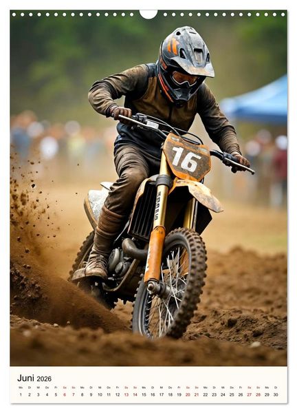 Produktbild: Kickstart the Year - Dirt, Speed und Adrenalin (Wandkalender 2026 DIN A3 hoch), CALVENDO Monatskalender