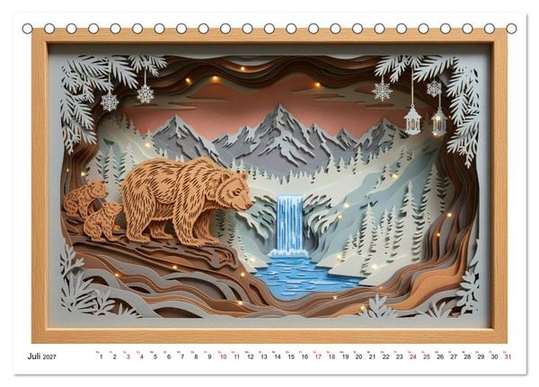 Produktbild: Wild West Dioramas (Tischkalender 2027 DIN A5 quer), CALVENDO Monatskalender