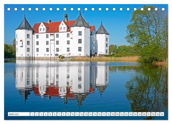 Produktbild: Burgen und Schl&ouml;sser - Zeugnisse vergangener Zeiten (Tischkalender 2027 DIN A5 quer), CALVENDO Monatskalender