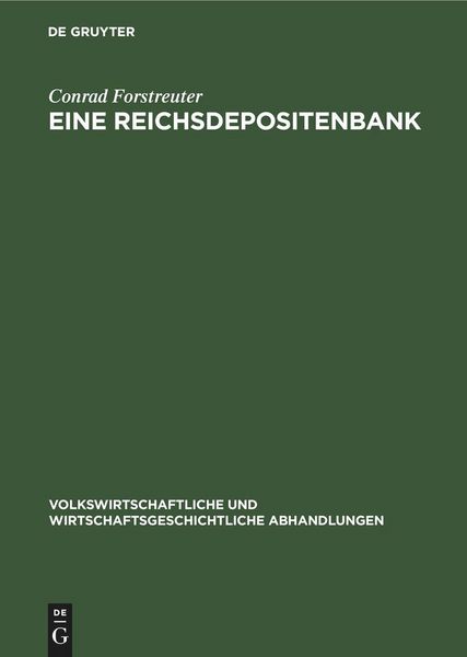 Produktbild: Eine Reichsdepositenbank