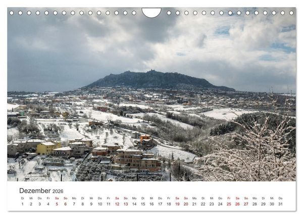 Produktbild: San Marino Die &auml;lteste Republik der Welt (Wandkalender 2026 DIN A4 quer), CALVENDO Monatskalender