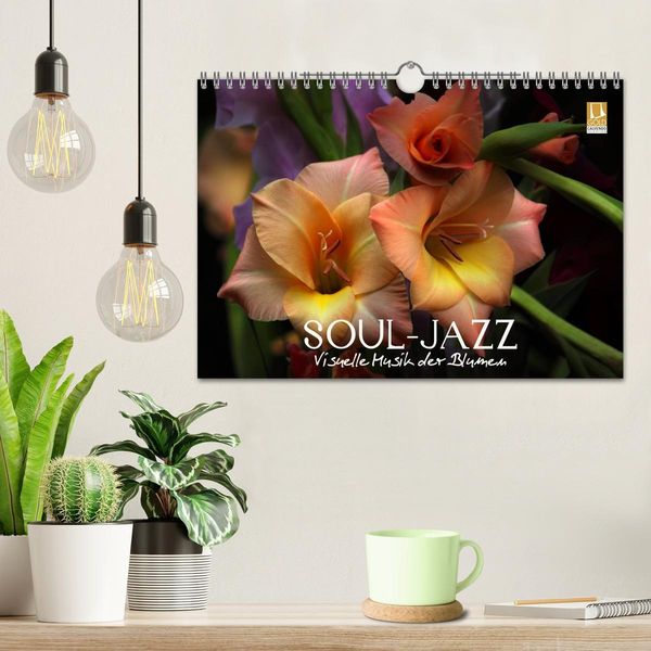 Produktbild: Soul-Jazz - Visuelle Musik der Blumen (Wandkalender 2026 DIN A4 quer), CALVENDO Monatskalender