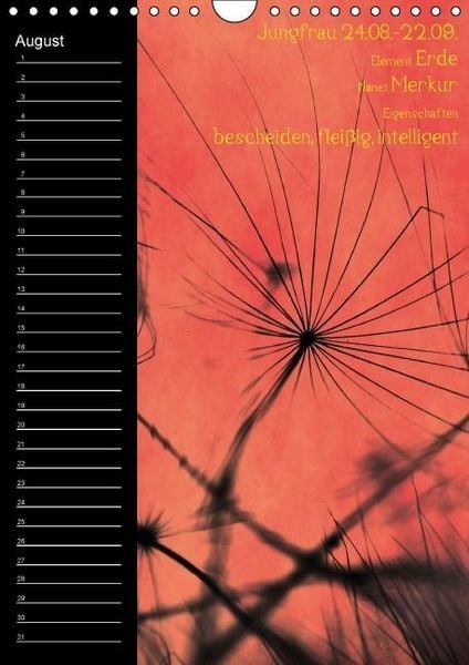 Produktbild: Naturbilder mit Sternzeichen / Geburtstagskalender (Wandkalender immerw&auml;hrend DIN A4 hoch)