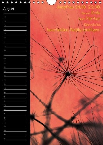 Produktbild: Naturbilder mit Sternzeichen / Geburtstagskalender (Wandkalender immerw&auml;hrend DIN A4 hoch)