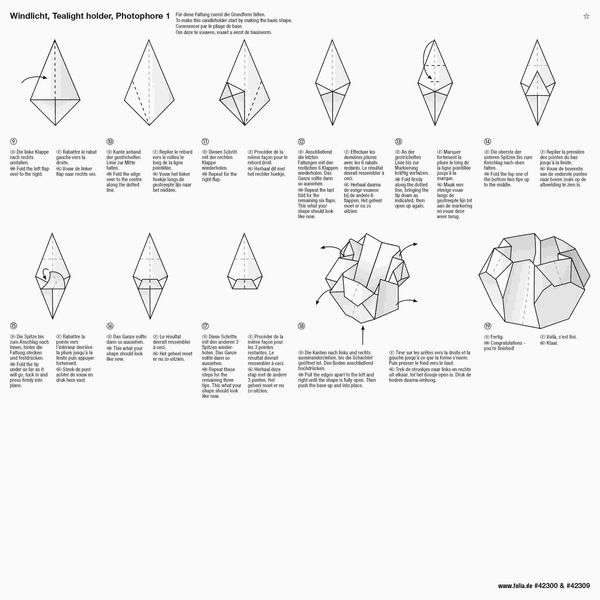 Produktbild: Folia  Lichterpapier 80g/m&sup2;, 30x30cm, 12 Blatt, wei&szlig;