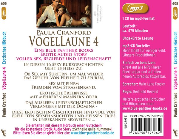 Vögellaune 4 16 Erotische Geschichten Erotik Audio Story Erotisches Hörbuch Mp3cd Von 