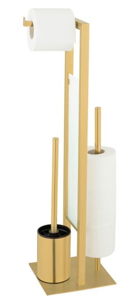 Produktbild: Stand WC-Garnitur Mod. Rivalta Gold, Edelstahl rostfrei