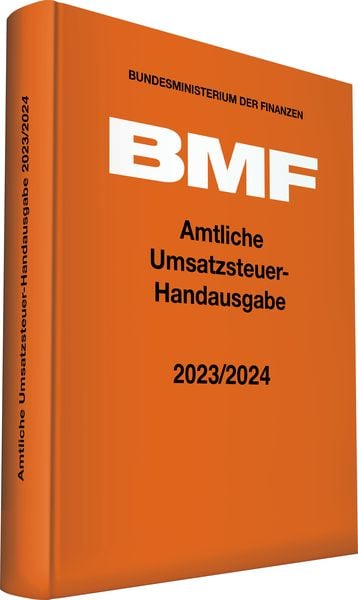 Produktbild: Amtliche Umsatzsteuer-Handausgabe 2023/2024