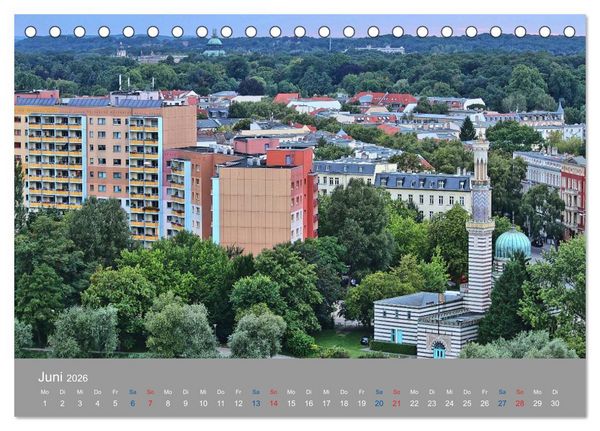 Produktbild: Potsdam von Oben (Tischkalender 2026 DIN A5 quer), CALVENDO Monatskalender