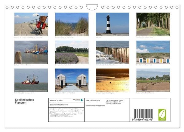 Produktbild: Seel&auml;ndisches Flandern (Wandkalender 2027 DIN A4 quer), CALVENDO Monatskalender