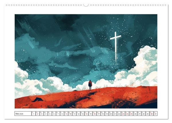 Produktbild: F&uuml;hle dich inspiriert und begleitet (Wandkalender 2026 DIN A2 quer), CALVENDO Monatskalender