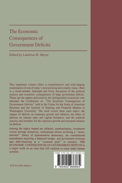 Produktbild: The Economic Consequences of Government Deficits