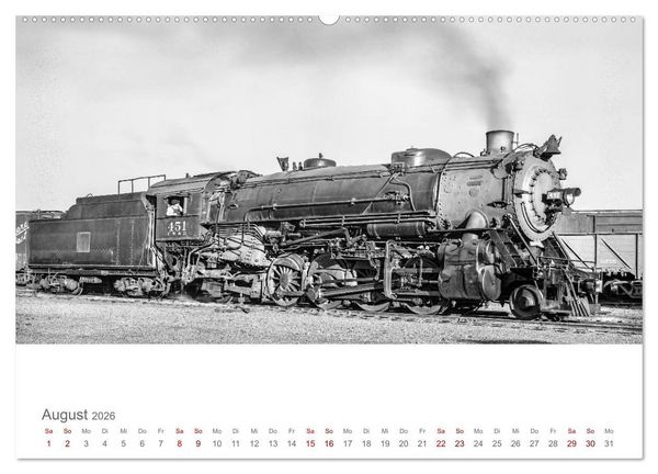 Produktbild: US-Dampflokomotiven (Wandkalender 2026 DIN A2 quer), CALVENDO Monatskalender