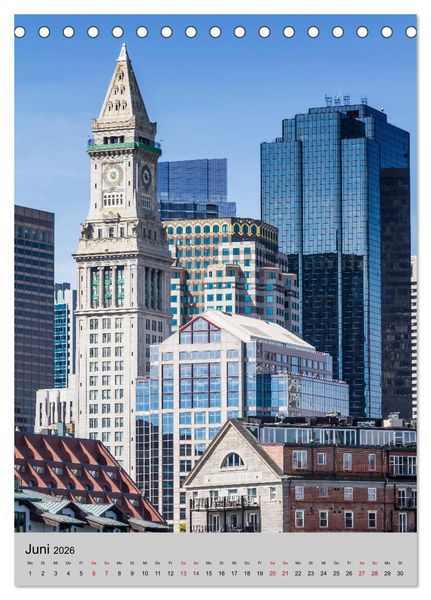 Produktbild: BOSTON Historie und urbane Idylle (Tischkalender 2026 DIN A5 hoch), CALVENDO Monatskalender