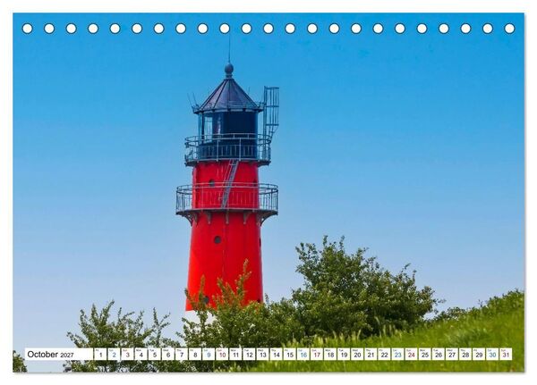 Produktbild: The German North Sea coast (Desk Calendar 2027 DIN A5 landscape), CALVENDO 12 Month DeskCalendar