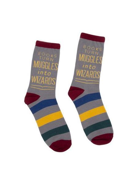 Produktbild: Out of Print: Books Turn Muggles into Wizards Socks - Large