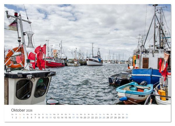 Produktbild: Fischereih&auml;fen an der Ostseek&uuml;ste (Wandkalender 2026 DIN A4 quer), CALVENDO Monatskalender