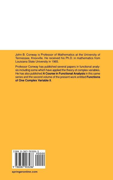 Produktbild: Functions of One Complex Variable I