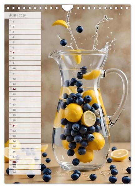 Produktbild: Vitalit&auml;t im Glas - Erfrischende Momente mit Infused Water Kreationen (Wandkalender 2026 DIN A4 hoch), CALVENDO Monatskalender