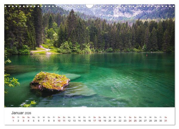 Produktbild: Alpensee - Wunder der Natur (Wandkalender 2026 DIN A3 quer), CALVENDO Monatskalender