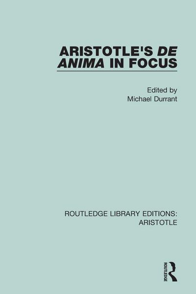 Produktbild: Aristotle's De Anima in Focus