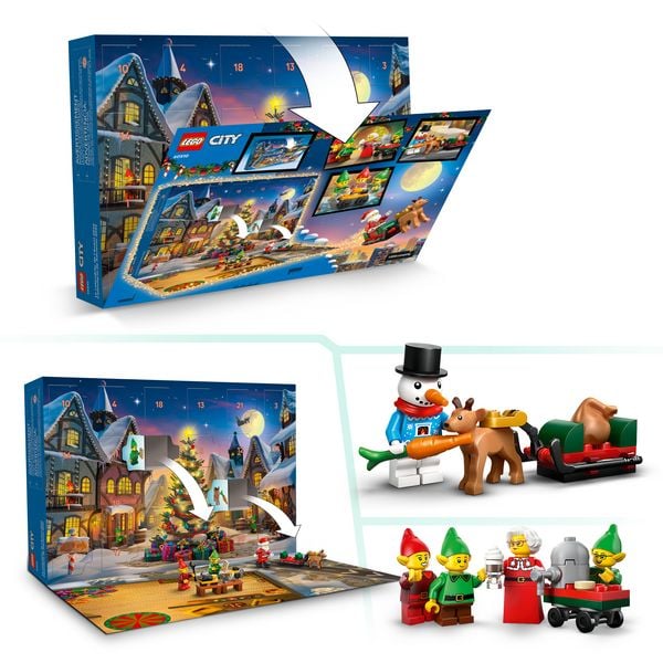 Produktbild: LEGO City Adventskalender 2026 Werkstatt des Weihnachtsmanns 60510
