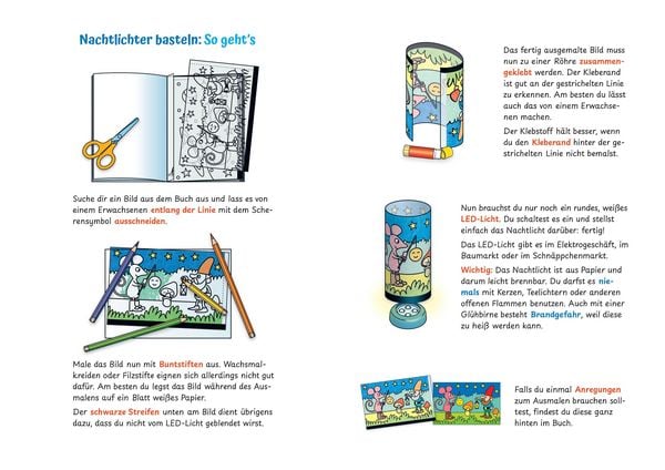 Produktbild: Mein Nachtlicht-Malbuch. Nachtlichter selber machen. Ab 4 Jahren