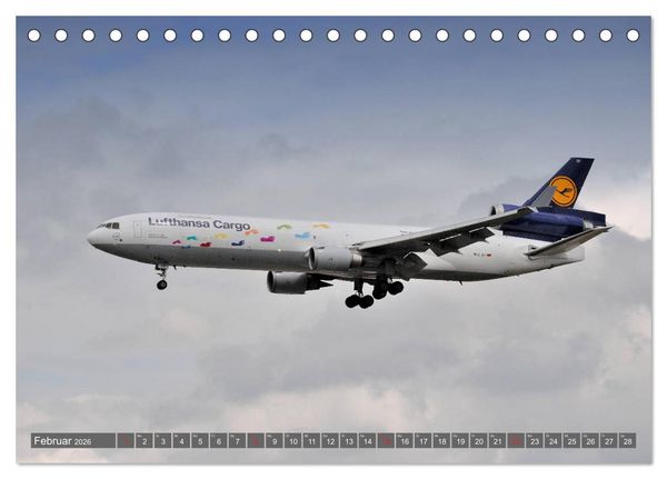 Produktbild: Flugzeuge zwischen Himmel und Erde (Tischkalender 2026 DIN A5 quer), CALVENDO Monatskalender