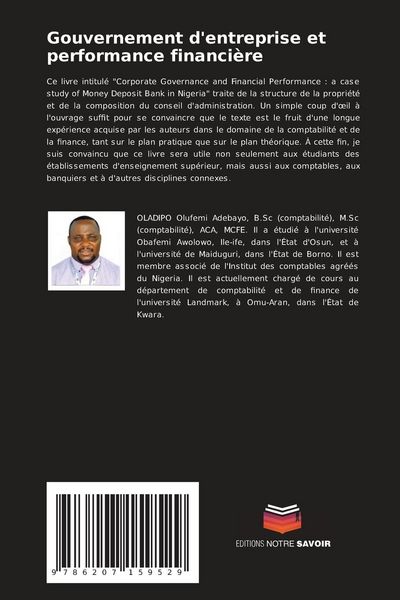 Produktbild: Gouvernement d'entreprise et performance financi&egrave;re