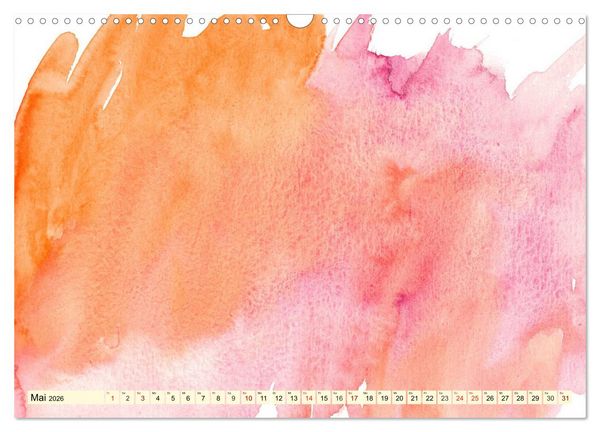 Produktbild: Kreativ-Kalender Aquarell. Bastelkalender zum Selbstgestalten (Wandkalender 2026 DIN A3 quer), CALVENDO Monatskalender