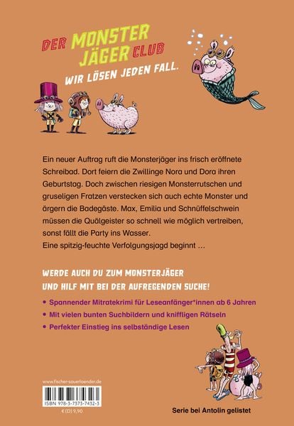 Produktbild: Der Monsterj&auml;ger-Club &ndash; Gruselgeburtstag im Schreibad