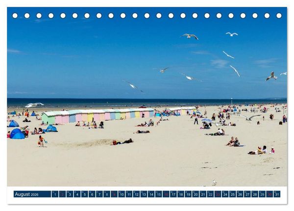 Produktbild: Normandie - raue K&uuml;sten, sanfte H&uuml;gel (Tischkalender 2026 DIN A5 quer), CALVENDO Monatskalender