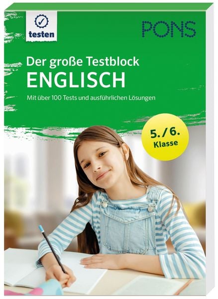 Produktbild: PONS Der gro&szlig;e Testblock Englisch 5./6. Klasse