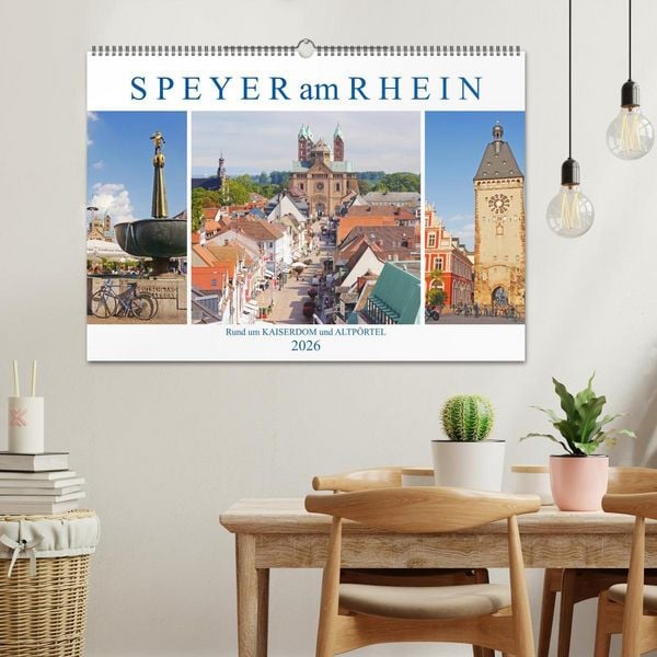 Produktbild: Speyer am Rhein. Rund um Kaiserdom und Altp&ouml;rtel (Wandkalender 2026 DIN A2 quer), CALVENDO Monatskalender